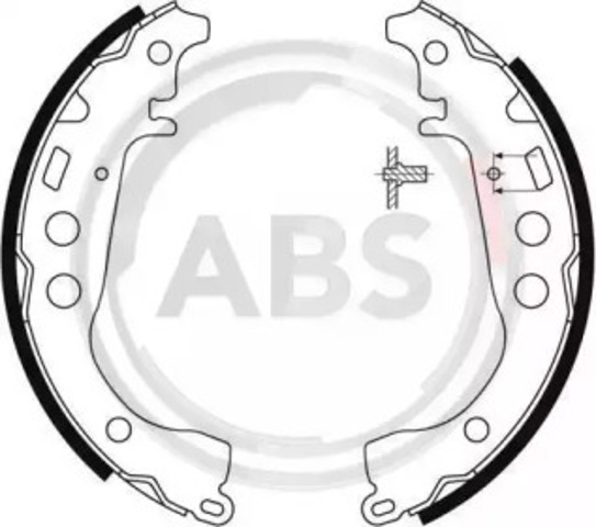Колодки гальмівні задні, барабанні 9058 ABS