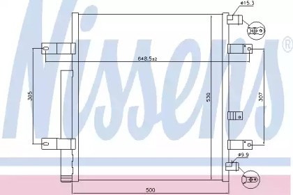 Радіатор системи охолодження кондиціонера 940094 NISSENS