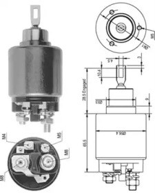 Тягове реле стартера 940113050124 MAGNETI MARELLI
