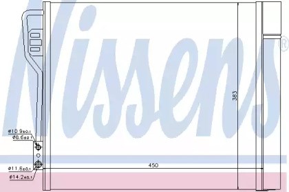 Радіатор системи охолодження кондиціонера 940185 NISSENS
