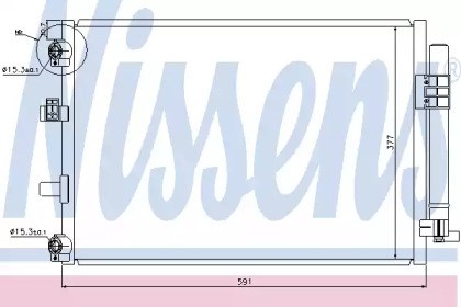 Радіатор системи охолодження кондиціонера 940222 NISSENS