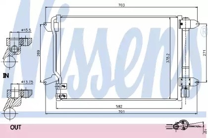 Конденсер 940238 NISSENS