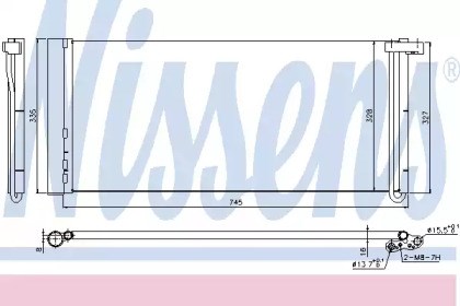 Конденсатор системи охолодження системи 940358 NISSENS