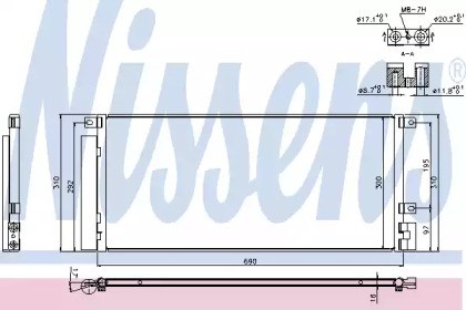 Конденсатор кондиціонера 940388 NISSENS
