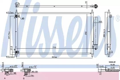 Конденсатор кондиціонера 940466 NISSENS
