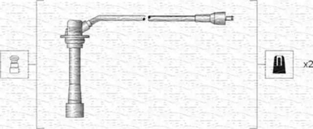 Проводи високовольтні 941318111135 MAGNETI MARELLI