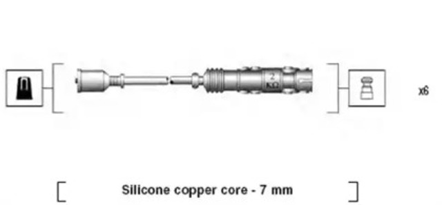 Проводи високовольтні 941455010942 MAGNETI MARELLI
