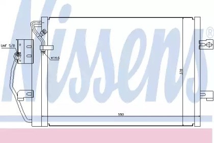 Радіатор охолодження кондиціонера 94373 NISSENS
