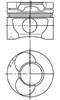 Поршня, 2-й ремонт (+0,50) 94823710 KOLBENSCHMIDT