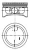 Поршня на 1 циліндр, STD 94912600 KOLBENSCHMIDT