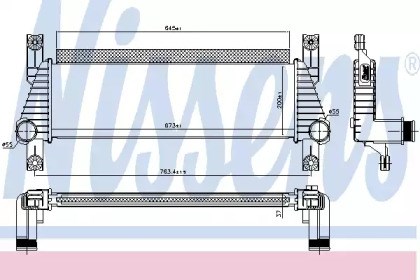 Система охолодження наддувочного повітря 96222 NISSENS