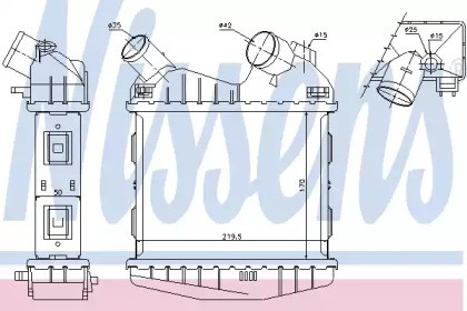 Система охолодження наддувочного повітря 96499 NISSENS