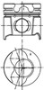 Поршень в зборі 99561620 KOLBENSCHMIDT