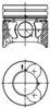 Поршня на 1 циліндр, STD 99700600 KOLBENSCHMIDT