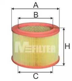 Автомобільний фільтр повітря A289 MFILTER