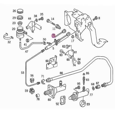 Ремкомплект головного циліндру зчеплення A6672900339 MERCEDES