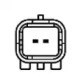 Передній датчик ABS ABEU009 MOBILETRON