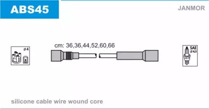 Комплект кабелів запалювання beru ze765 ABS45