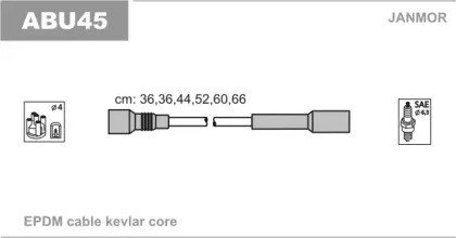Комплект кабелів запалювання ABU45