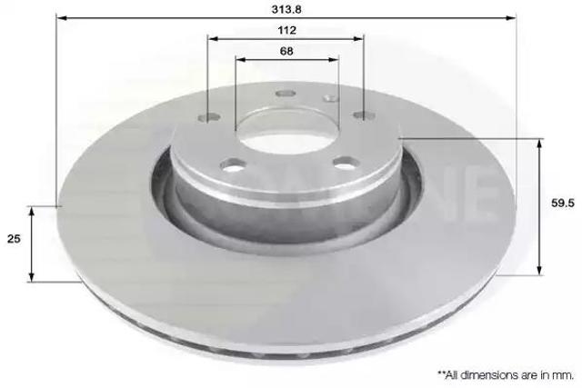 Диск гальмівний передній ADC1470V COMLINE