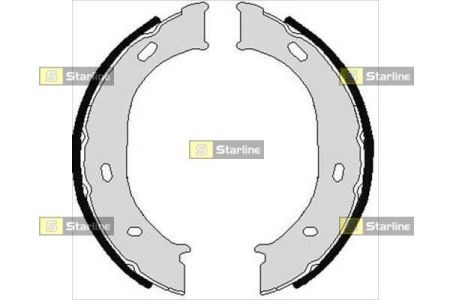 Колодки стоянкового гальма BC07960 STARLINE