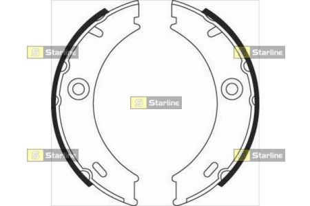 Гальмівні колодки ручника BC07970 STARLINE