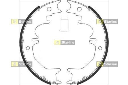 Колодки ручника / стоянкового гальма BC08850 STARLINE