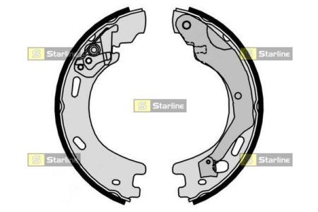 Гальмівні колодки гальма стоянки BC09570 STARLINE