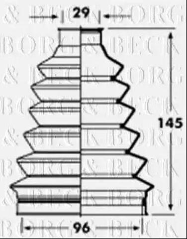 Чохол ШРКШ BCB2361 BORG&BECK