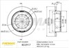 Диск гальмівний задній BD2917 FREMAX