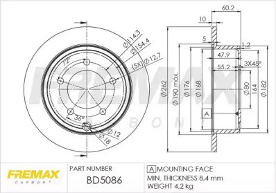 Тормозной диск BD-5086