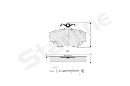 Тормозні колодки BDS025 STARLINE