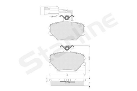Тормозні колодки BDS044 STARLINE