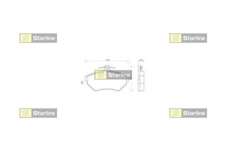 Гальмівні колодки BDS062 STARLINE