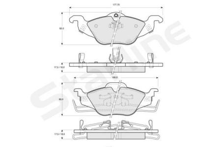 Колодки передні BDS066 STARLINE