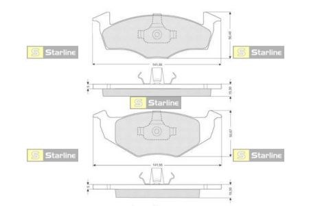 Тормозні колодки BDS072 STARLINE