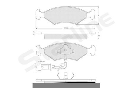 Гальмівні колодки BDS141 STARLINE