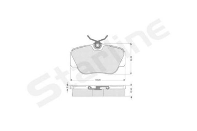 Супорт тормзной BDS155 STARLINE