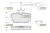 Колодки гальмові задні, дискові BDS207 STARLINE