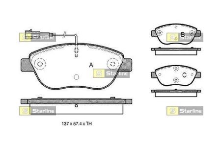 Дискові гальма BDS324 STARLINE