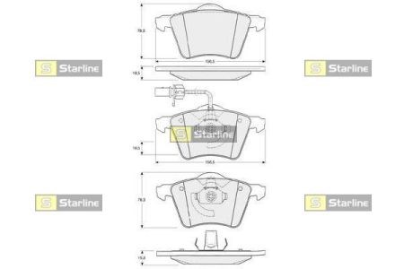 Колодки передні BDS354 STARLINE