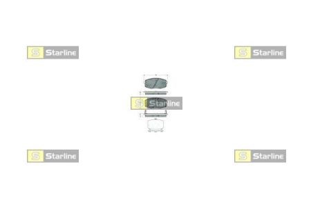 Тормозні колодки BDS378 STARLINE