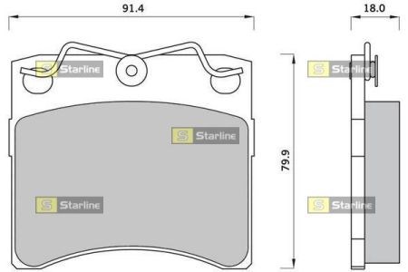 Дискові гальма BDS398 STARLINE