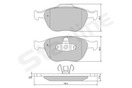Тормозні колодки BDS428 STARLINE
