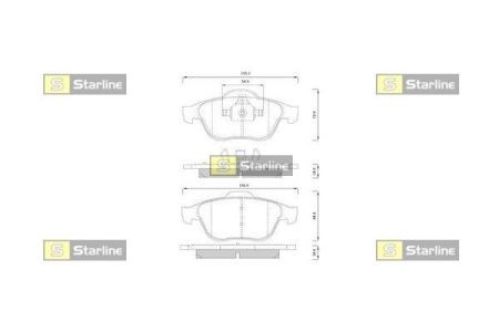 Передні гальмівні колодки BDS544 STARLINE