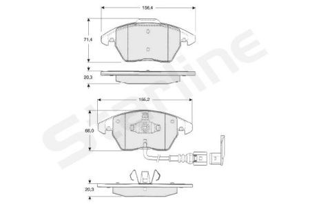 Дискові гальма BDS833P STARLINE