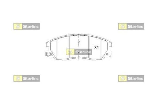 Гальмівні колодки BDS852P STARLINE