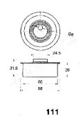 Ролик натягувача ременя ТНВД BE111 JAPANPARTS