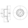Диск переднього гальма MERCEDES BENZ TRUCK TRUCK T2/LN1