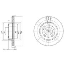 Диск переднього гальма BG2425 DELPHI